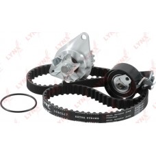 Комплект ремня ГРМ с водяным насосом (усиленный ремень) LYNXauto PW1173