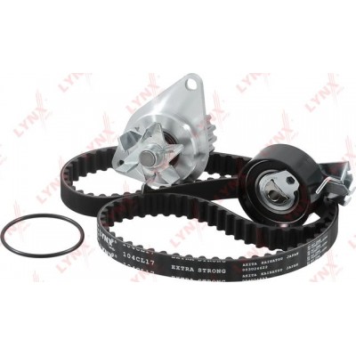 Комплект ремня ГРМ с водяным насосом (усиленный ремень) LYNXauto PW1173