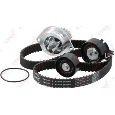 Комплект ремня ГРМ с водяным насосом (усиленный ремень) LYNXauto PW1208