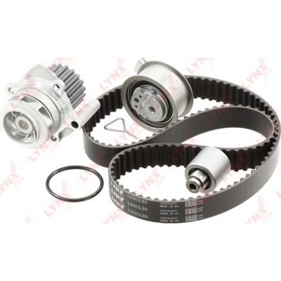 Комплект ремня ГРМ с водяным насосом (усиленный ремень) LYNXauto PW1332