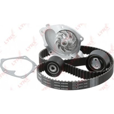 Комплект ремня ГРМ с водяным насосом (усиленный ремень) LYNXauto PW1362