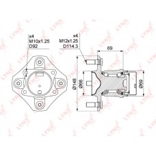 Ступица колеса LYNXauto WH1073