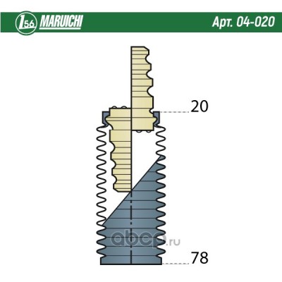 Пыльник ШРУСа Maruichi 02D02