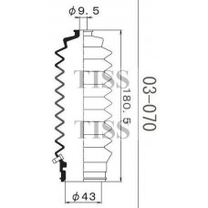 Пыльник рулевой рейки Maruichi 03070