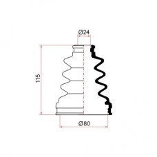 Пыльник ШРУСа внешнего Maruichi 71423
