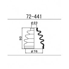 Пыльник ШРУСа внешнего Maruichi 72441