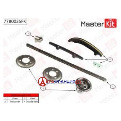Комплект цепи ГРМ Master KiT 77B0035FK