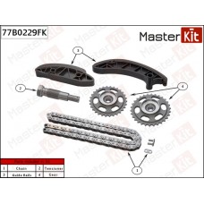 Комплект цепи ГРМ Master KiT 77B0229FK Комплект цепи ГРМ Master KiT 77B0229FK