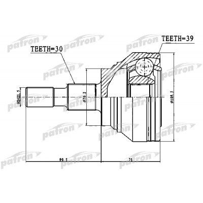 ШРУС наружный передний METACO 5730295