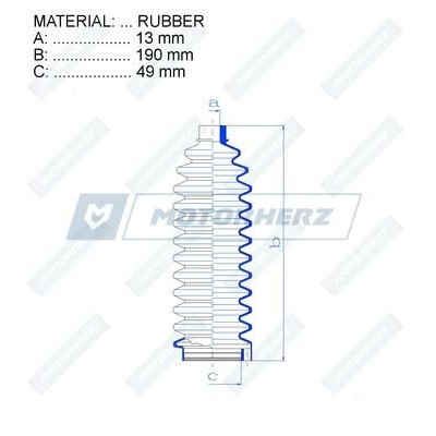 Пыльник рулевой рейки Motorherz RDZ0228MG