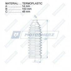 Пыльник рулевой рейки Motorherz RDZ0477MG
