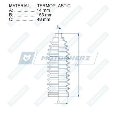 Пыльник рулевой рейки Motorherz RDZ0477MG