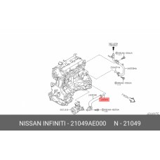 Кольцо уплотнительное Nissan 21049AE000