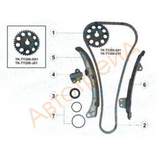 Комплект цепи ГРМ с сальником коленвала O.S.K. T027K Комплект цепи ГРМ с сальником коленвала O.S.K. T027K