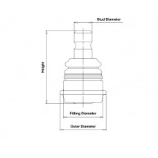Опора шаровая PARTRA BJ5035
