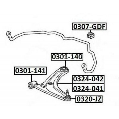 Опора шаровая PARTRA BJ5091