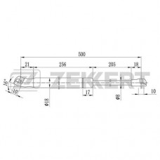 Амортизатор крышки багажника Standard Springs STG2005