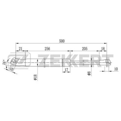 Амортизатор крышки багажника Standard Springs STG2005