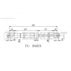 Амортизатор крышки багажника Standard Springs STG2135
