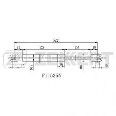 Амортизатор крышки багажника Standard Springs STG2254