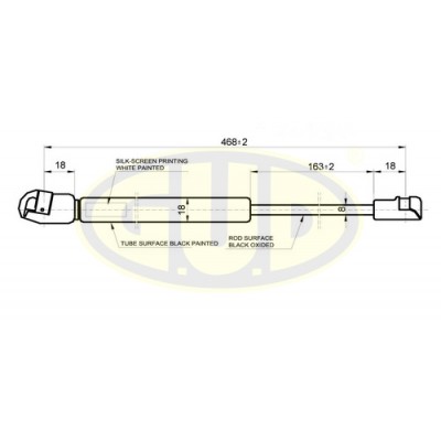 Амортизатор крышки багажника Standard Springs STG2268