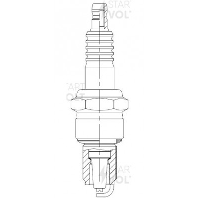 Свеча зажигания (кмпл. 4шт) (зазор 0,5мм) STARTVOLT VSP0004A