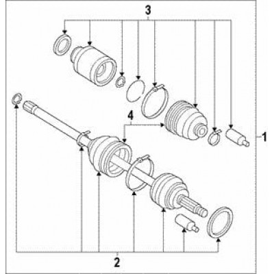 Пыльник шруса Subaru 28323SA020