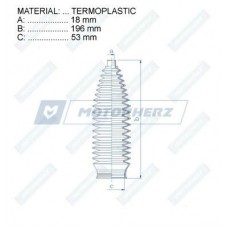 Пыльник рулевой рейки SUFIX FD1139