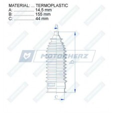 Пыльник рулевой рейки SUFIX FD1158