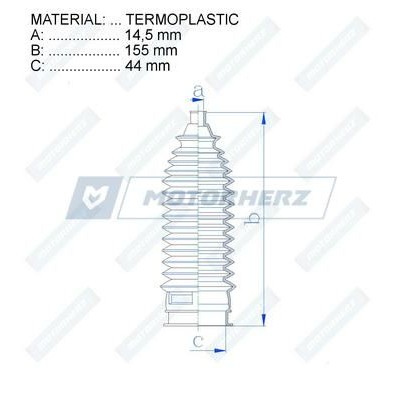 Пыльник рулевой рейки SUFIX FD1158