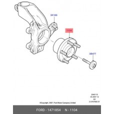 Ступица колеса с подшипником в сборе BM HB5489