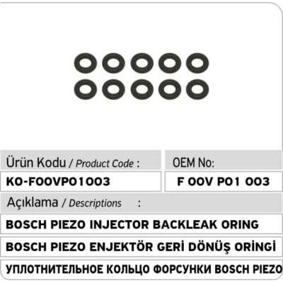 Кольцо уплотнительное Bosch F00VP01003