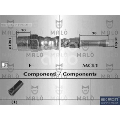 Шланг тормозной Brave BRHP1129