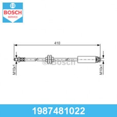 Шланг тормозной Brave BRHP1156