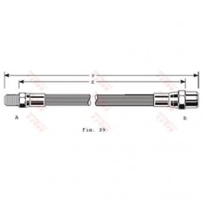 Шланг тормозной Brave BRHP13