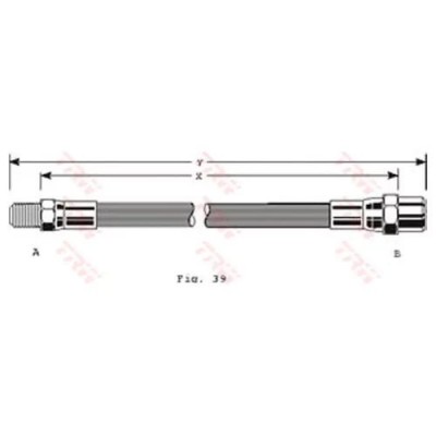 Шланг тормозной Brave BRHP13