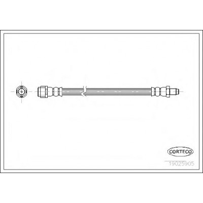 Шланг тормозной Corteco 19025905