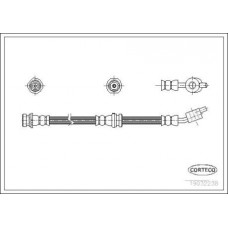 Шланг тормозной Corteco 19032238