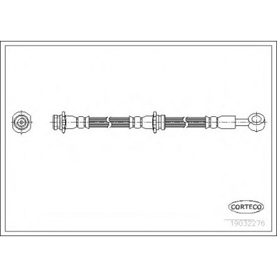 Шланг тормозной Corteco 19032276