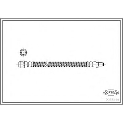 Шланг тормозной Corteco 19035149