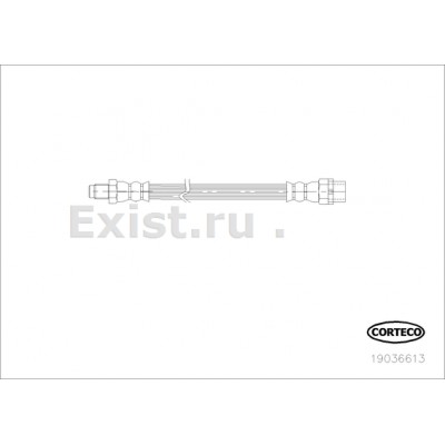 Шланг тормозной Corteco 19036613
