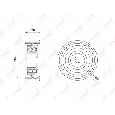 Ролик обводной ремня ГРМ SUFIX FP2001