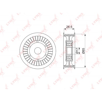 Ролик обводной приводного ремня SUFIX FP2085