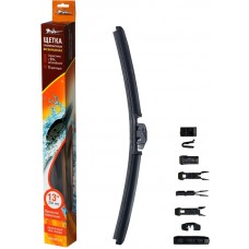 Щетка стеклоочистителя 330 мм (13) бескаркасная, 10 адаптеров AIRLINE AWBBK330