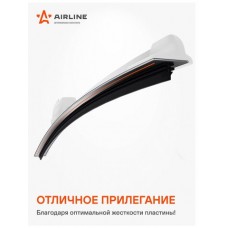 Щетка стеклоочистителя 700мм (28) бескаркасная, 1 адаптер (hook 9x3) AIRLINE AWBBKP700