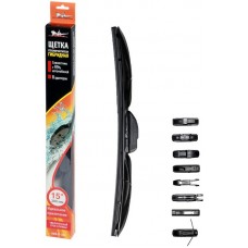 Щетка стеклоочистителя 380 мм (15) гибридная, 3 адаптера AIRLINE AWBH380