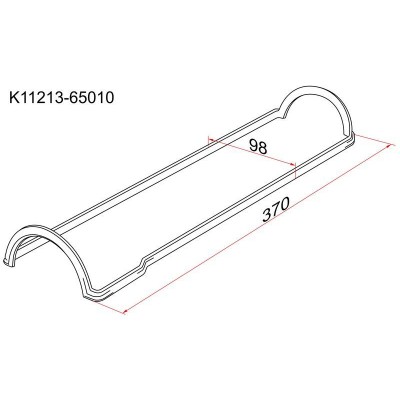 Прокладка крышки клапанов Ajusa 11055400