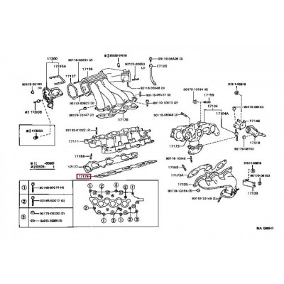 Прокладка впускного коллектора Ajusa 13103800