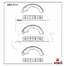 Колодки тормозные барабанные Allied Nippon ABS0113