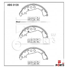 Колодки тормозные барабанные Allied Nippon ABS0308